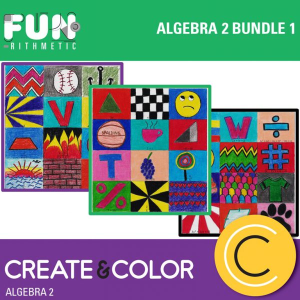 Algebra 2 create and color bundle 1