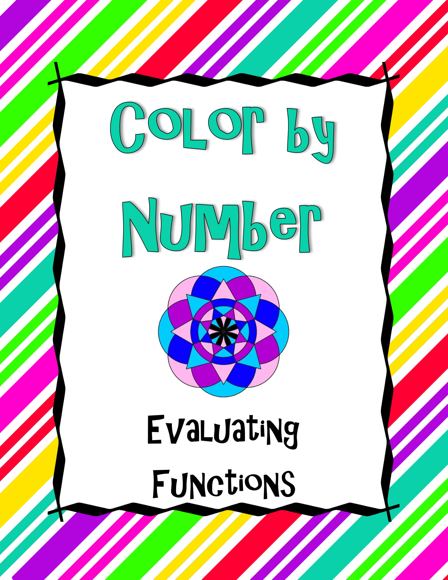 Evaluating Functions Color By Number 1 Funrithmetic