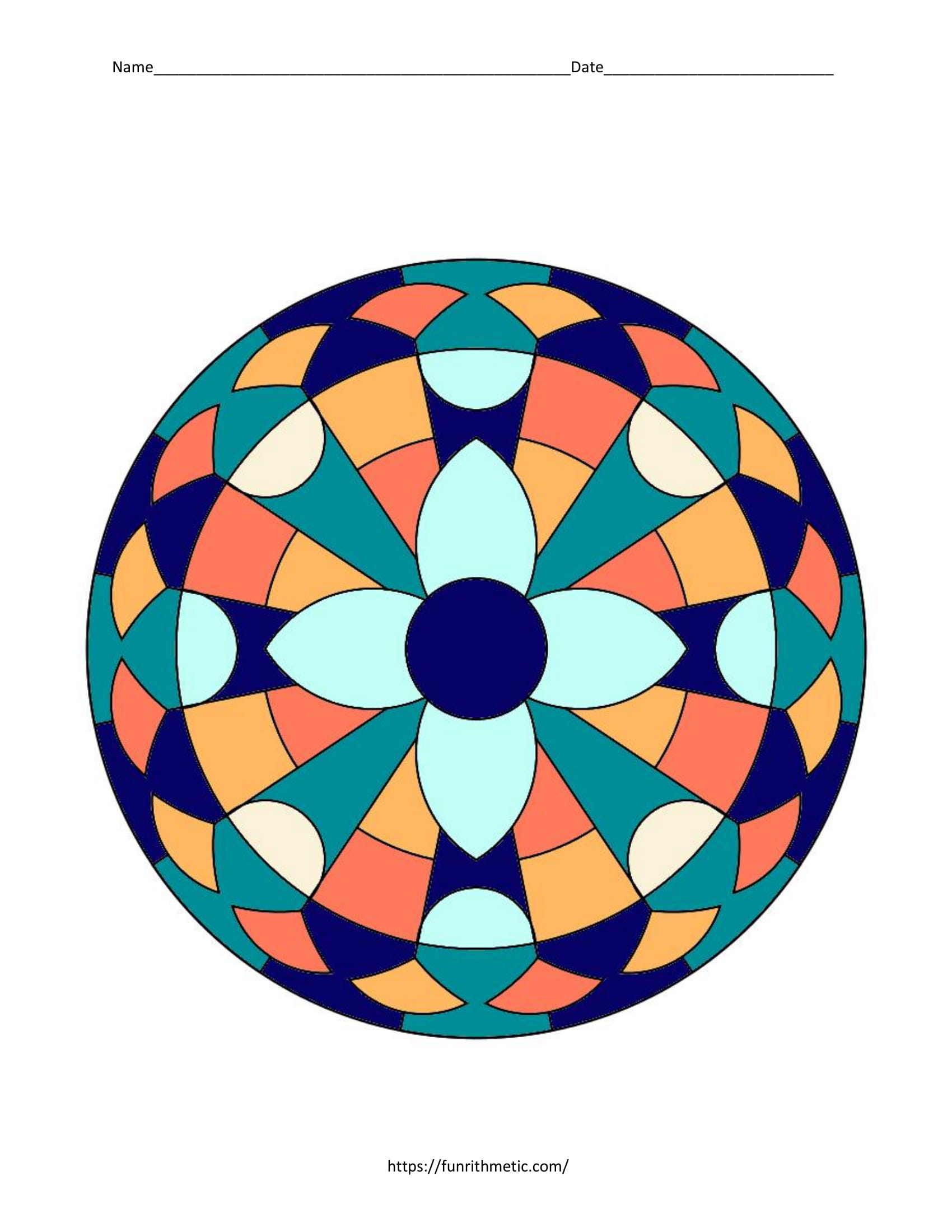 Properties of Parabolas Color by Number-5 | Funrithmetic