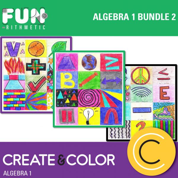 algebra 1 create and color bundle 2