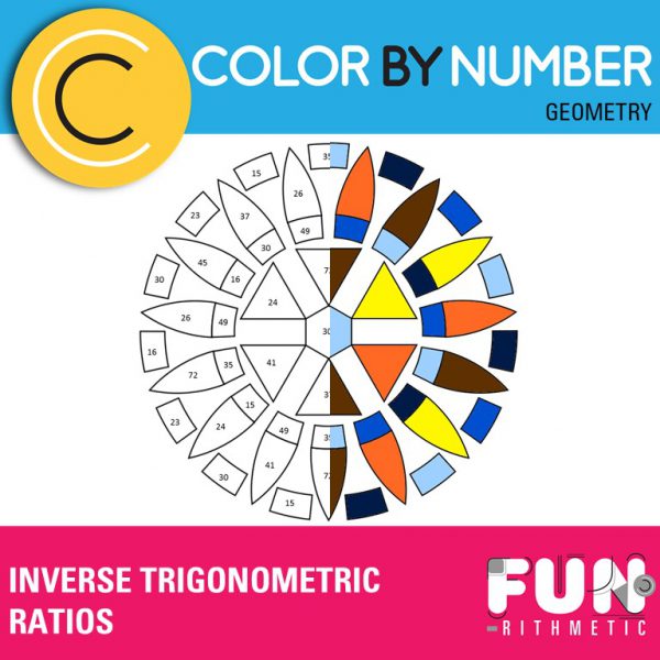 inverse trigonometric ratios color by number