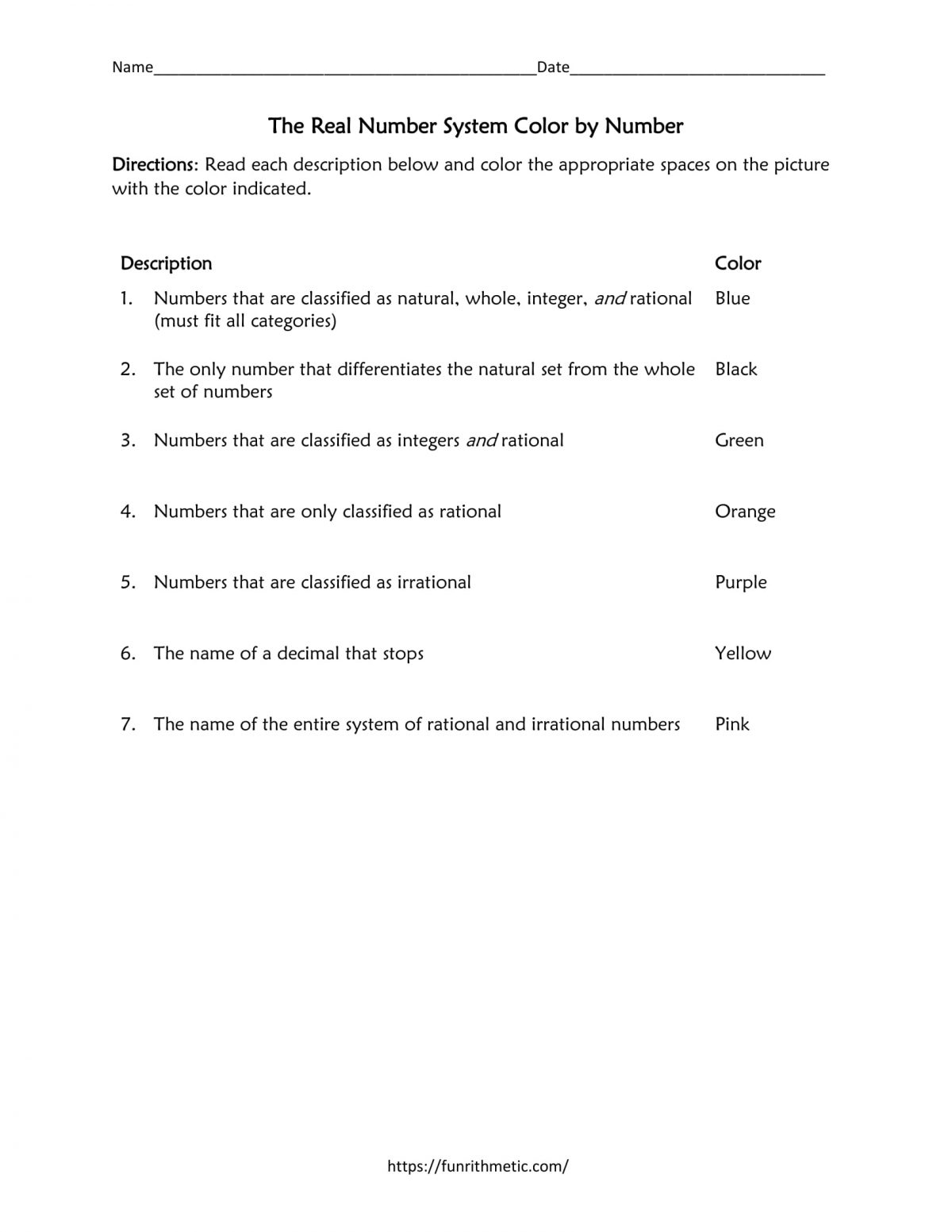 the-real-number-system-color-by-number-2-funrithmetic
