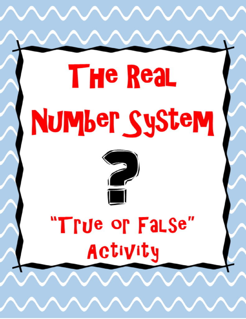 every real number is a real number true or false