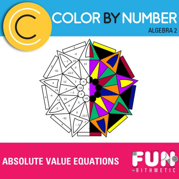 absolute value equations coloring activity