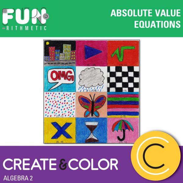 absolute value equations create and color