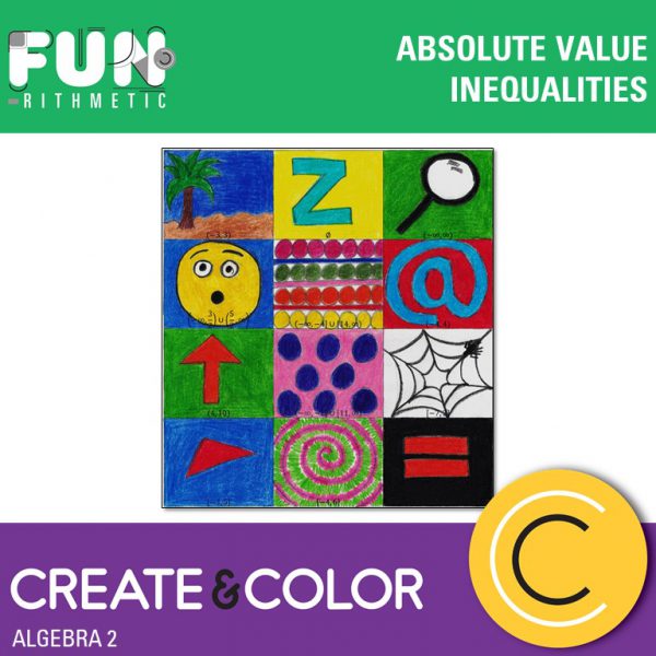 absolute value inequalities create and color