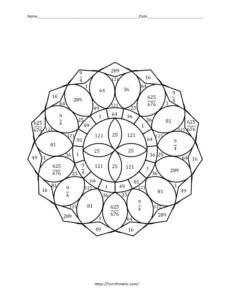 Completing the Square coloring activity