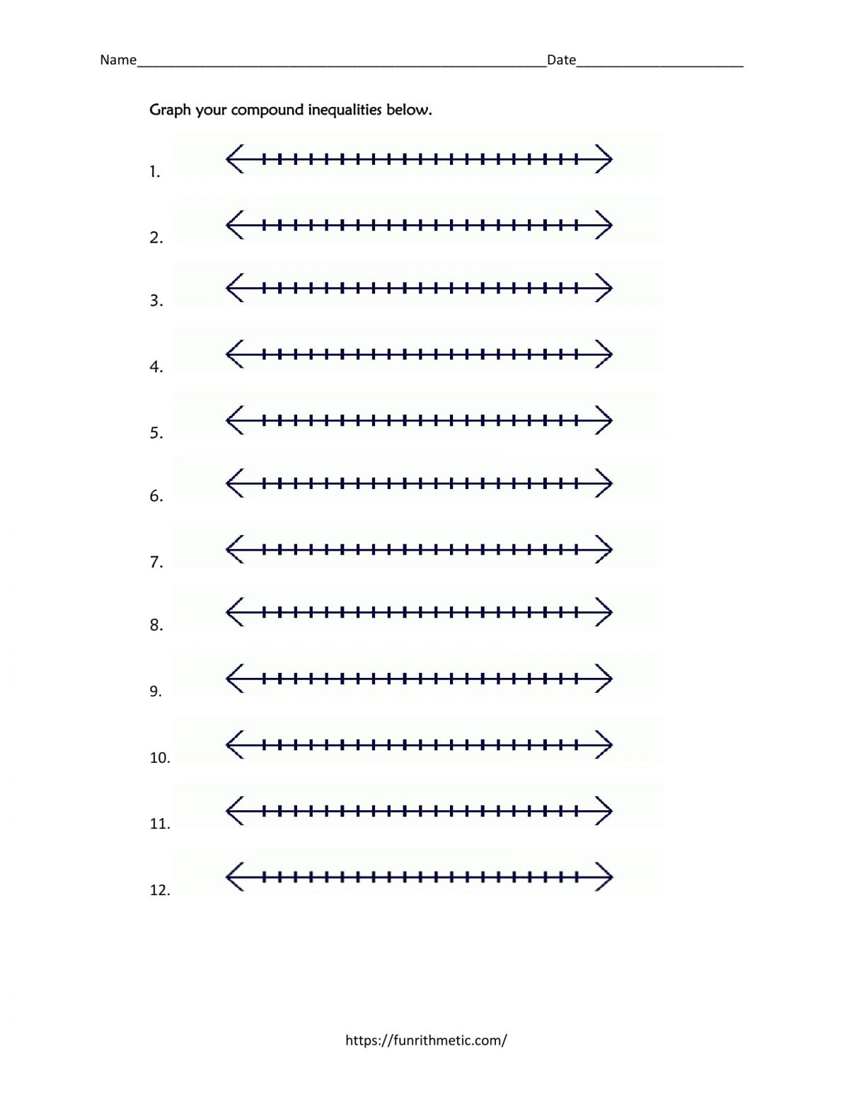 Compound Inequalities coloring activity