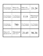Finding percentages puzzle