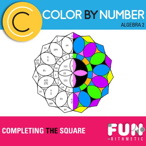 completing the square coloring activity