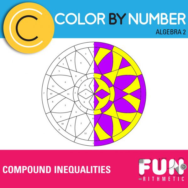 compound inequalities coloring activity