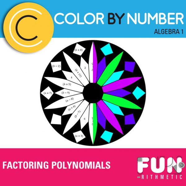 factoring polynomials coloring worksheet