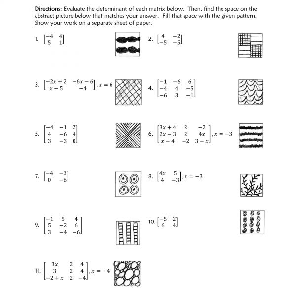 determinants of matrices zen math