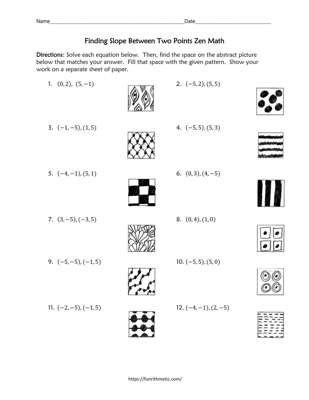 slope between 2 points zen math