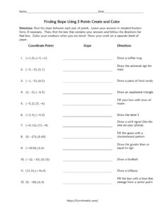 Slope Between 2 Points worksheet