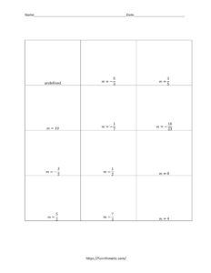 Slope Between 2 Points worksheet