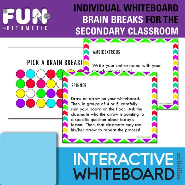 whiteboard brain breaks