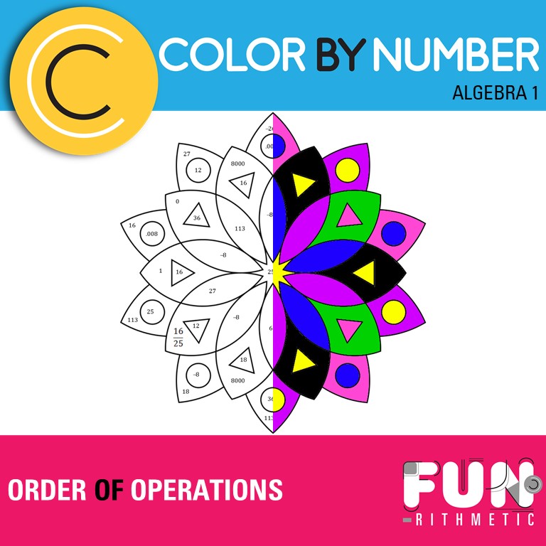 Order Of Operations Color By Number Answer Key
