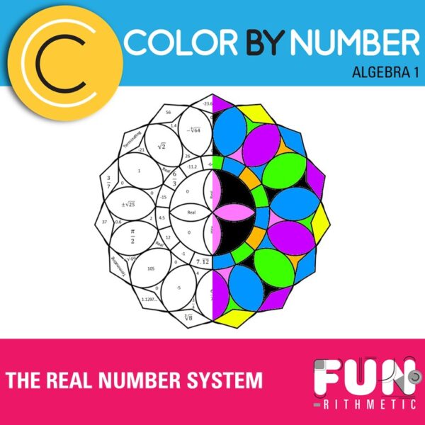 The Real Number System Color by Number worksheet