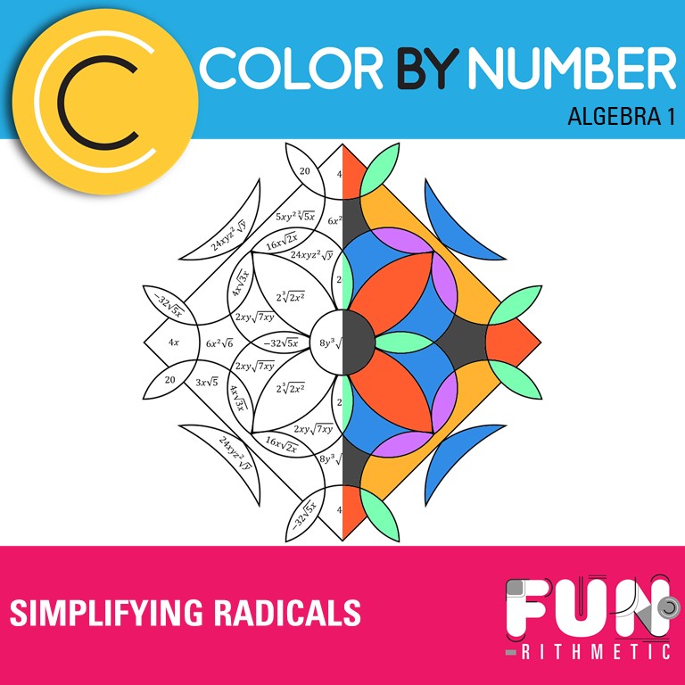 simplifying-radical-expressions-color-by-number-funrithmetic