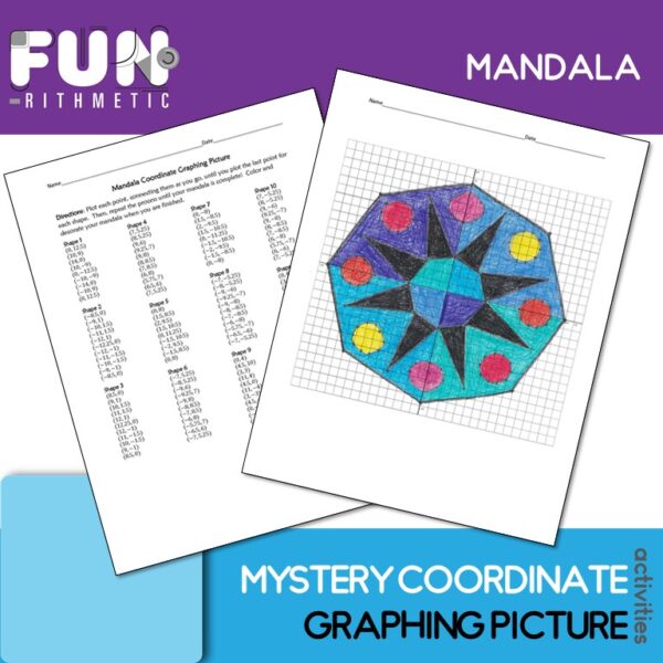 Mandala Coordinate Graphing Worksheet
