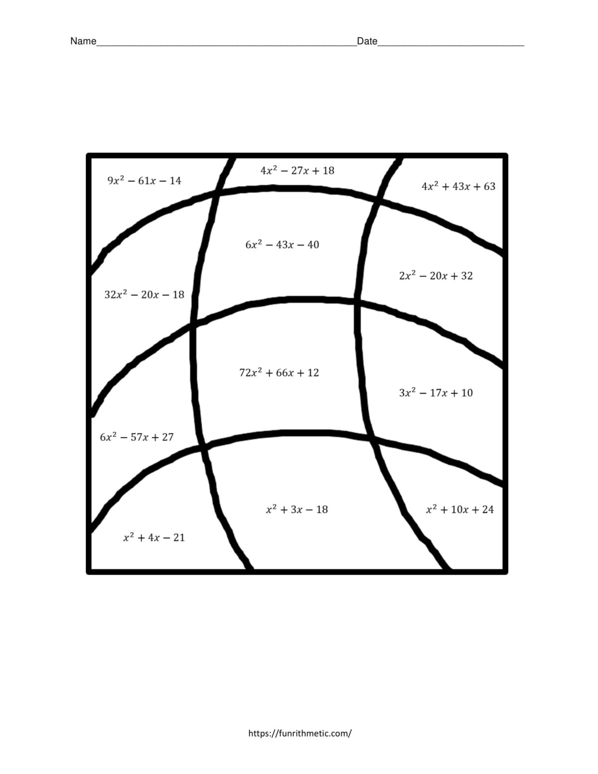 multiplying binomials zen math worksheet