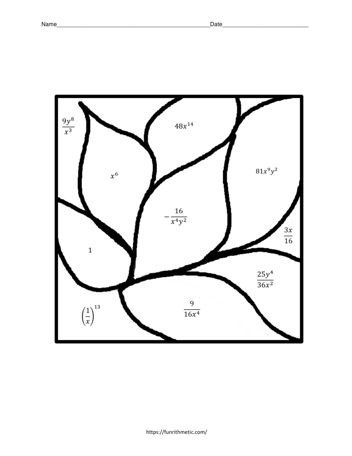 operations with exponents worksheet