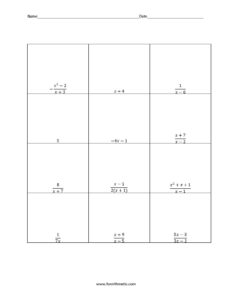 simplifying rational expressions worksheet