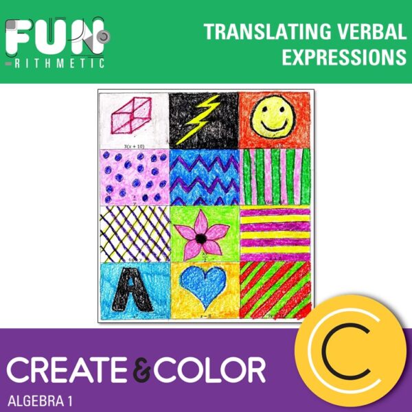 Translating verbal expressions worksheet